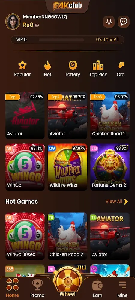 PAKCLUB Game